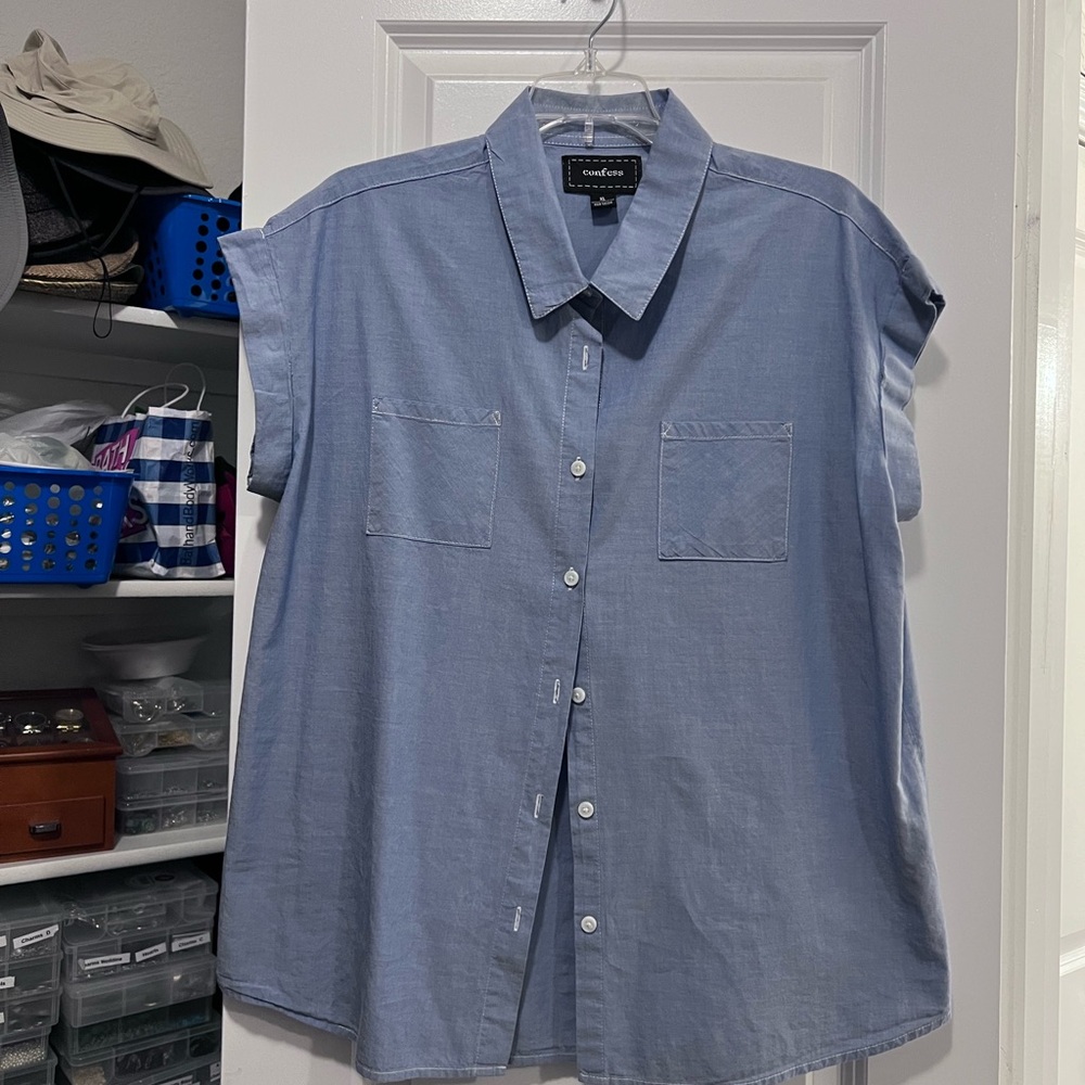 Light Blue Jean like Women’s Shirt